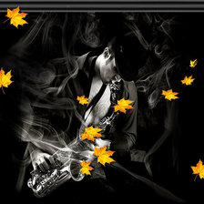 Схема вышивки «музыкальная осень»