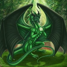 Схема вышивки «дракон»