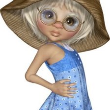 ШЛЯПА С ГОЛУБЫМ БАНТОМ