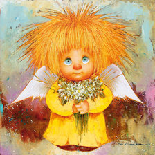 Схема вышивки «солнечный ангел»