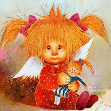 Схема вышивки «солнечный ангел»