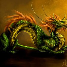 Схема вышивки «дракон»