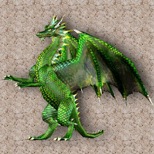 Схема вышивки «дракон»