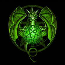 Схема вышивки «дракон»