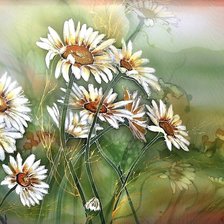 Схема вышивки «цветы»