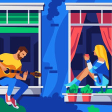 Схема вышивки «Летний вечер»