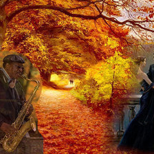 Схема вышивки «музыкальная осень»