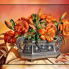 Схема вышивки «Лилия2.»