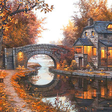 Схема вышивки «Осенний вечер»