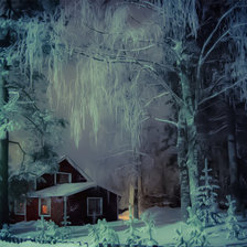 Схема вышивки «Зимний вечер»