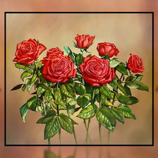 Схема вышивки «Розы2.»