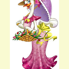 Схема вышивки «Гусыня.»