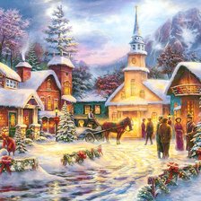 Схема вышивки «В очакване на Коледа»