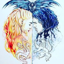 Схема вышивки «Лёд и пламя»