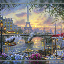 Схема вышивки «Париж, Париж...»
