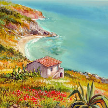 Схема вышивки «Corfú.»