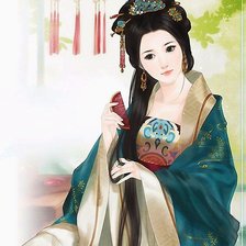 Схема вышивки «Девушка»