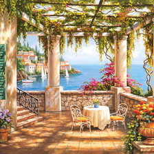 Схема вышивки «Морски пейзаж»