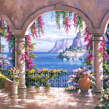 Схема вышивки «Райски залив»