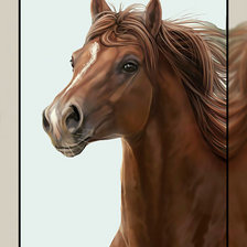 Схема вышивки «Конь.»