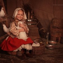 Схема вышивки «Девочка»