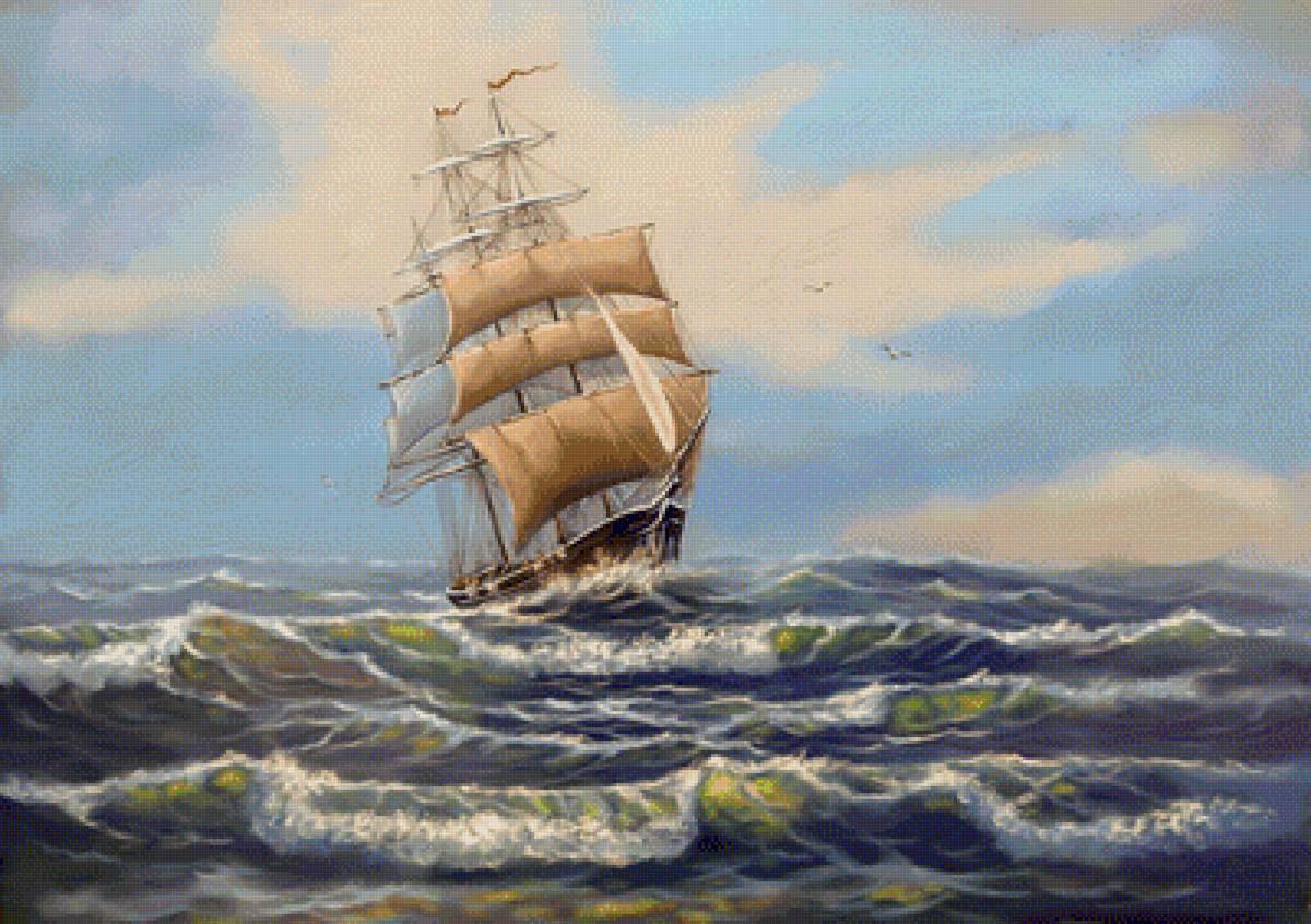 Adrift. - seascape. - предпросмотр