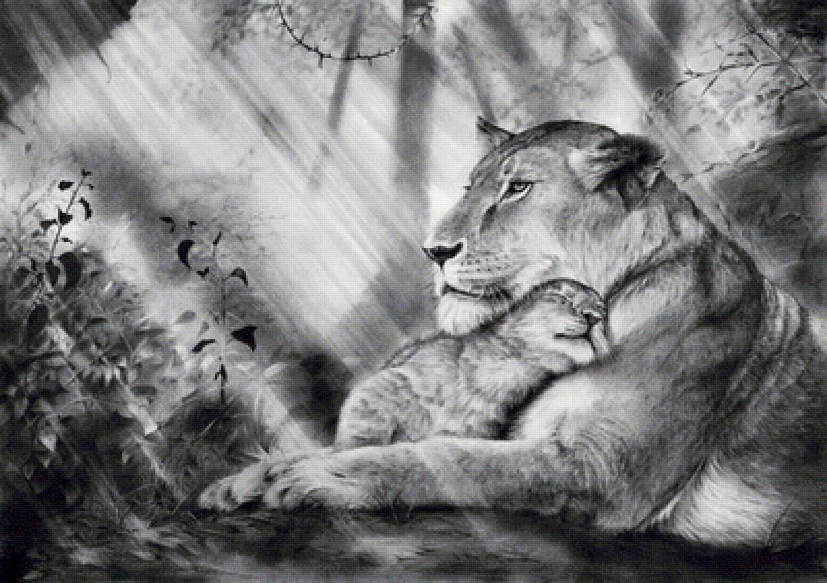 Львица худ. P. Williams - кошка - предпросмотр