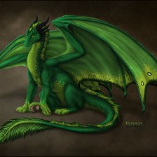 Схема вышивки «дракон»