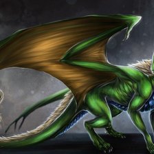 Схема вышивки «дракон»