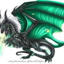 Схема вышивки «дракон»