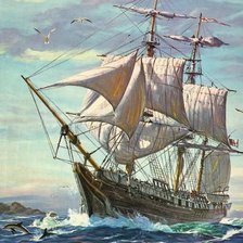 Схема вышивки «паруса»