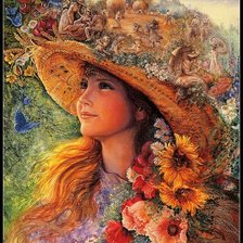 Схема вышивки «mergaite»