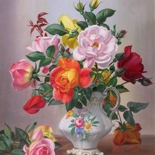 Схема вышивки «цветы»