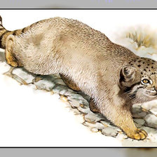 Схема вышивки «Серия " Кошачьи" Роберт Даллет.»