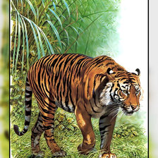 Схема вышивки «Серия " Кошачьи" Роберт Даллет.»