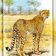 Схема вышивки «Серия " Кошачьи" Роберт Даллет.»