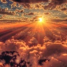 Схема вышивки «закат»