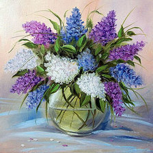 Схема вышивки «Букет сирени»