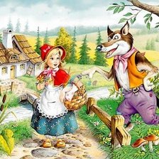 Схема вышивки «Червената шапчица»