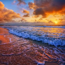 Схема вышивки «море»