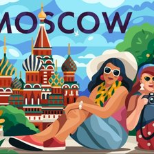 Схема вышивки «Москва»