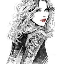 Схема вышивки «Donna smile»