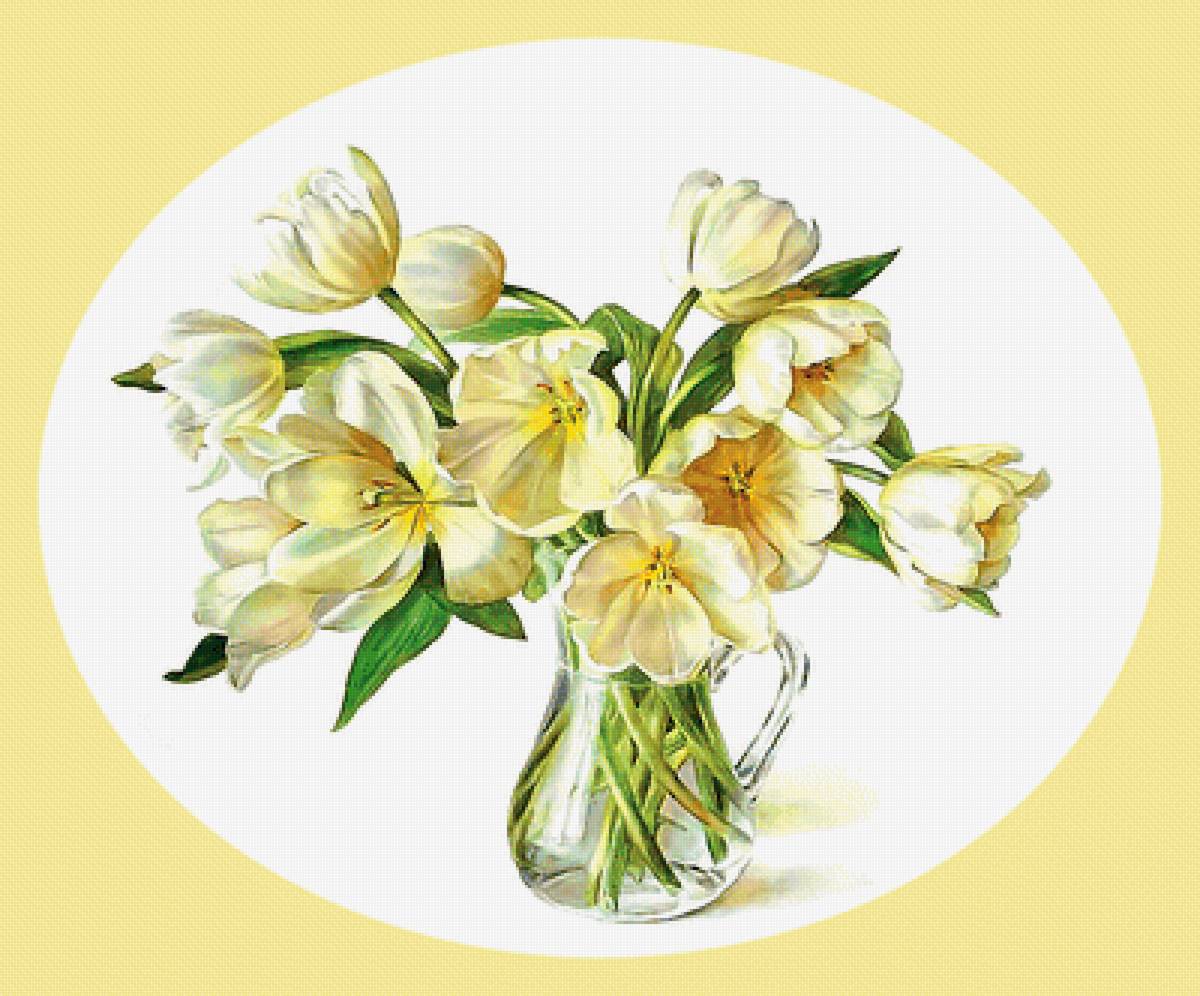 Серия "Букет". Тюльпаны - флора, цветы, тюльпаны - предпросмотр