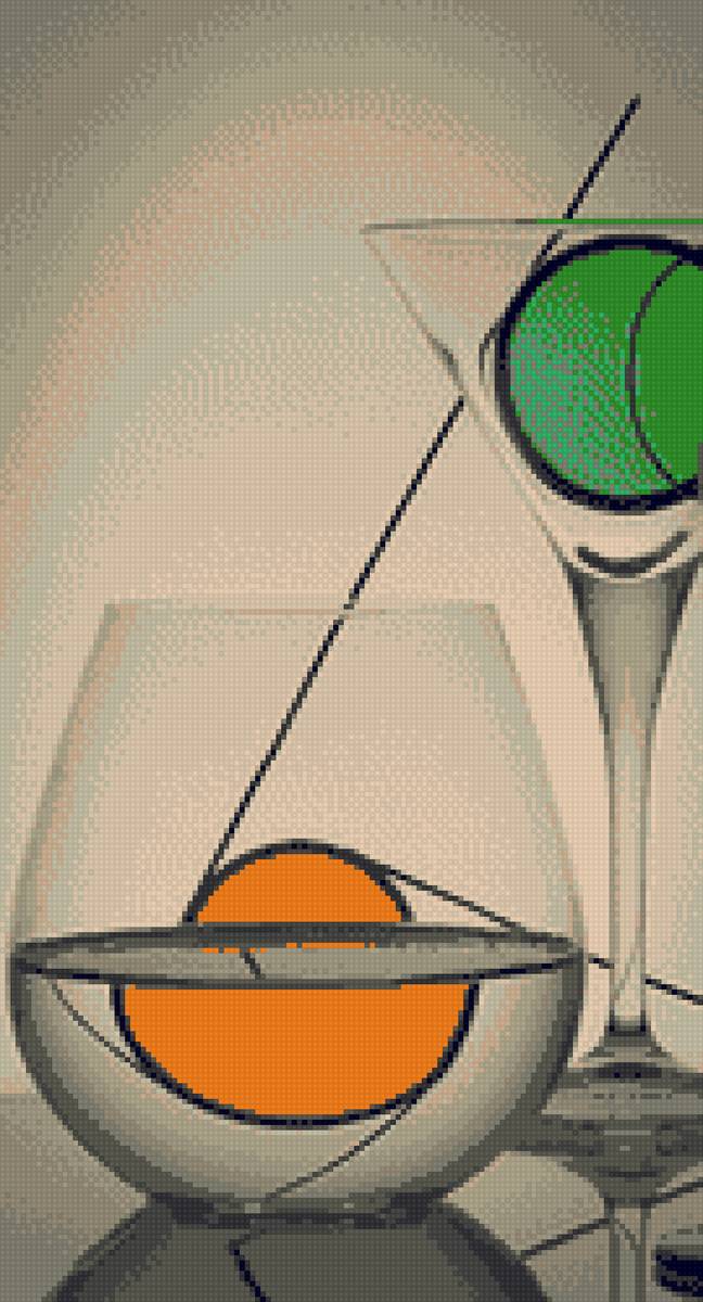 Натюрморт - графин, посуда, фужер, стекло, кухня, натюрморт - предпросмотр