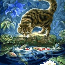 Схема вышивки «охота»