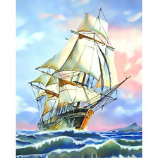 Схема вышивки «Парусник.»