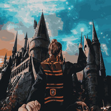 Схема вышивки «Следуй за мной Хогвартс»