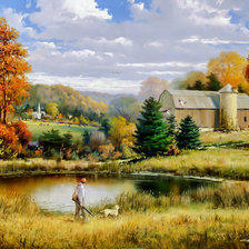 Схема вышивки «Autumn Companions.»