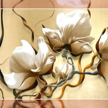 Схема вышивки «Магнолия.»