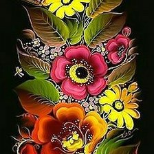 Схема вышивки «Цветы.»